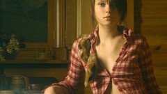 Woman jeans shirts brunettes models Anna S