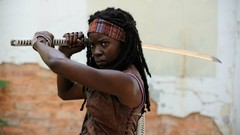 Woman Katana walking dead michonne