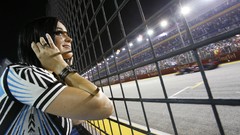 Woman katy perry motor racing formula one