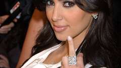 Woman kim kardashian middle