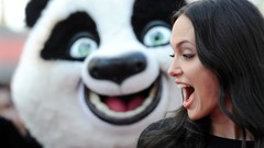 Woman Kung Fu Panda Angelina Jolie funny brunettes models open 