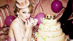 Woman Kylie Minogue Actress blondes gray eyes singers models 