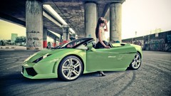 Woman Lamborghini sunglasses versus models Supercars Italian 