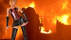 Woman latex Swords Candydolls