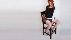 Woman Leah Dizon stockings