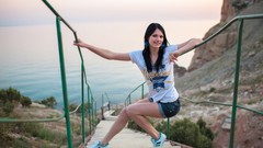 Woman legs brunettes models ukrainian Met-Art magazine Nichole A