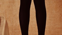 Woman legs pantyhose tip toes body parts