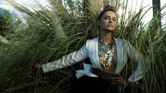 Woman Leonor Varela Actress outdoors brunettes models necklaces