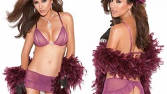 Woman lingerie brunettes models panties Leeann Tweeden