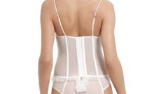 Woman lingerie models white lingerie Barbara Fialho