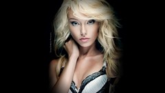 Woman lips blondes blue eyes models Photo manipulation Lumir