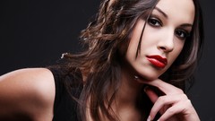 Woman lips brunettes pure pure