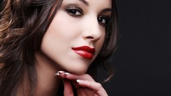Woman lips brunettes pure pure