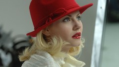 Woman lips Celebrity Actress blondes elisha cuthbert Red Hat