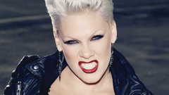 Woman lips earrings blondes singers Pink (singer)