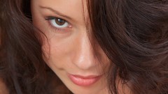 Woman lips faces brown eyes brunettes models pornstars hair in 