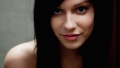 Woman lips faces smiling brunettes models portraits Met-Art 