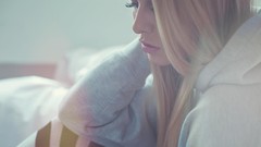 Woman lips socks blondes indoors models Kim Grumm-Bauermann