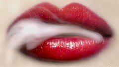 Woman lips True Blood mouth lipstick smoker