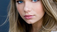 Woman lips young Actress blondes blue eyes Indiana Evans