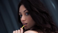 Woman lips Zsanett Tormay