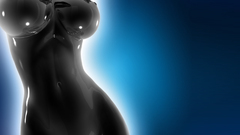 Woman liquid latex 3d graphic body 1680x1050