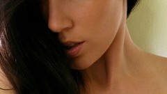 Woman long hair brunettes huge boobs Jelena Jensen