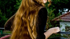 Woman long hair Met-Art magazine Virginia Sun