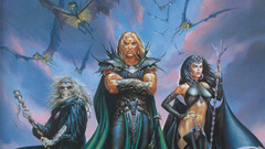 Woman mage skulls wings