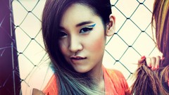Woman makeup faces asians Korean fashion model glam