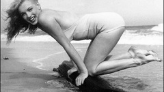 Woman Marilyn Monroe monochrome