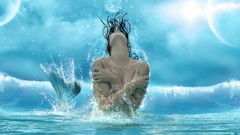 Woman mermaids digital art