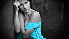 Woman MILF selective coloring