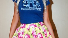 Woman milky legs blondes starcraft models boobs nerd Terran 