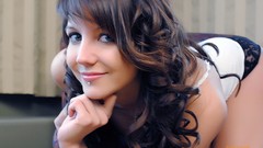 Woman models Andi Pink