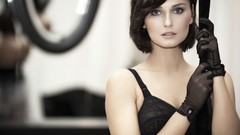 Woman models Anna Safroncik