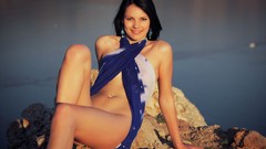 Woman models black hair girls in nature Errotica-Archives 