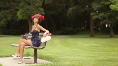 Woman models casey carlson redheads