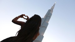 Woman models CJ Miles