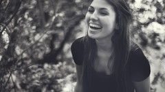 Woman models Hannah Biermann