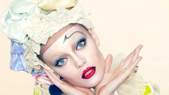 Woman models harlequin Diana Moldovan