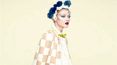 Woman models harlequin Diana Moldovan