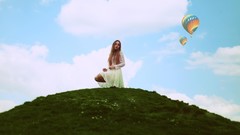 Woman models hot air balloons Laura Stojanov