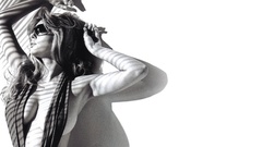 Woman models Keeley Hazell