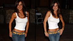 Woman models Kelly Monaco