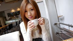 Woman models maxi Arisa Aizawa