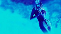 Woman models no bra Adriana Sklenarikova