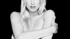 Woman models piercings Chantal