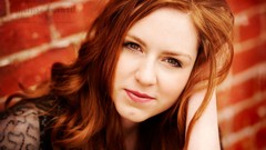 Woman models redheads Brittney