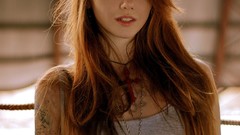 Woman models redheads innocent eyes Olesya Kharitonova